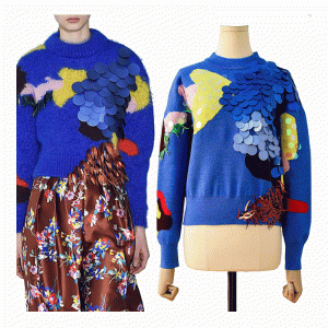 Индивидуальный дизайн ручной работы сшитый блестками женщин вязать свитер