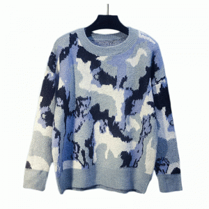 2019 Новая осень-зима корейского стиля свободные контрастные цвета свитер рубашка