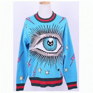 Свитер пуловера 2018 дам большого глаза OEM изготовленный на заказ изготовленный на заказ
